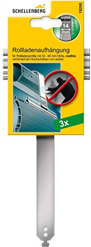 Schellenberg 19200 Suspensión de persiana Mini, acero inoxidable