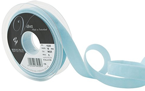 Berisfords Velvet Ribbon, Hortensia, 10.2 x 2.1 x 10.2 cm