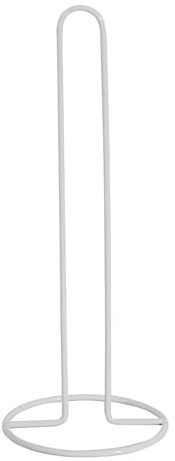 MSV Küchenrollenhalter aus Stahl in weiß, 31.5x12x12 cm, Legierter