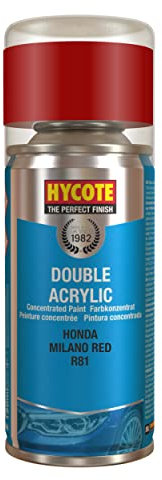 Hycote Double Acrylic Aerosol Car Spray Paint, Honda - Milano Red, 150 ml