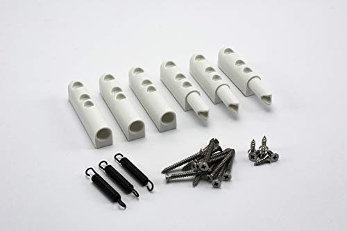 Self-closing hinge door closer for fly screen door insect protection door window white or brown (white)