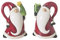 Excelsa Santa Claus Set sel et Poivre, céramique, Rouge, 6 x 4,5 x 8 cm, 2 unités