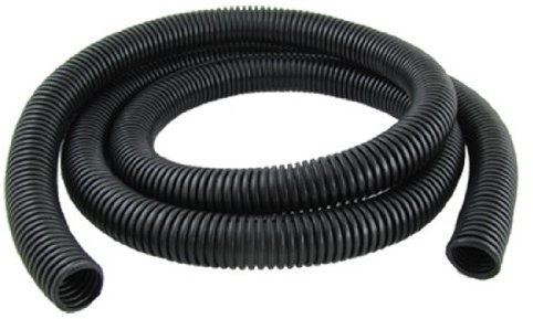sourcingmap Gaine Cable électrique Fil Protection Tube de conduit ondulé en plastique de 1,5 m 20 x 25 mm pour jardin, bureau noir