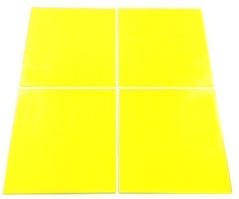 Super Cool Creations Yellow Square Mosaic Wall Tiles – Confezione da 10 – 7 cm x 7 cm