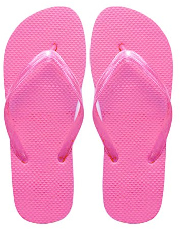 SUGAR ISLAND® Unisex Ladies Girls Mens Summer Beach FLIP Flop Pool SHOES-PINK-5/6