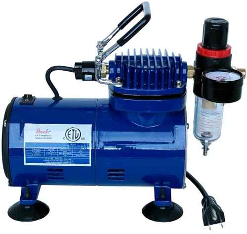 Paasche D500sr 1/8 HP Compresseur avec régulateur de pression et de l'humidité Piège