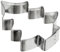 Städter Ausstechform Ausstecher, Weißblech, Silber, 13cm