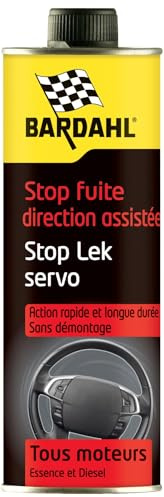 Bardahl 1755 Stop-Fuite Direction Assistée, Bidon de 300 ml, Noir