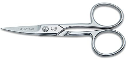 3 Claveles - Tijera de Uñas Curva de Acero Inoxidable - 4