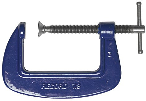 Record Irwin 1196 Medium-Duty Forged G Clamp, Blue