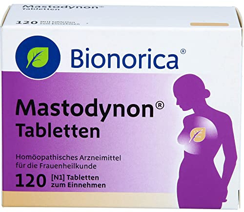 Mastodynon® Tabletten – bei Brustschmerzen, 120 Stück | Bei Spannungs- & Schwellungsgefühl in den Brüsten I Beschwerden vor- und während der Periode I wirkt rein pflanzlich