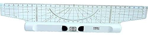 M+R 715300000 Roll Lineal 30 cm Acrylgals Winkelmesser Lupe