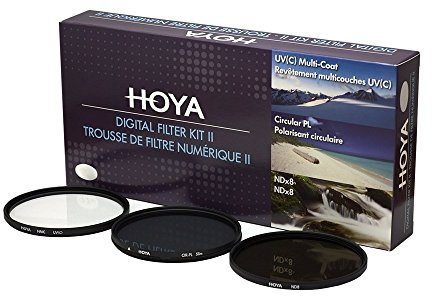 Hoya Juego de filtros digitales delgados II de 72 mm, UV, polarizador circular y ND17 | HMC - Filtros delgados multicapa, incluye bolsa protectora, ligeros y compatibles con lentes gran angular