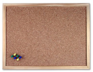 Pinwand 30 x 40cm Kork-Pinnwand mit Naturholzrahmen