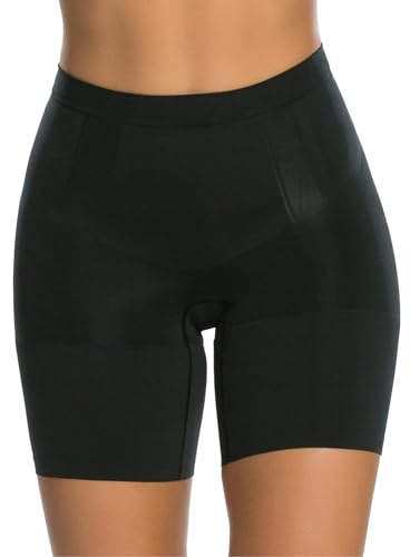 Spanx Mid-Thigh Short Shapewear trosor för kvinnor, Svart noir noir, M