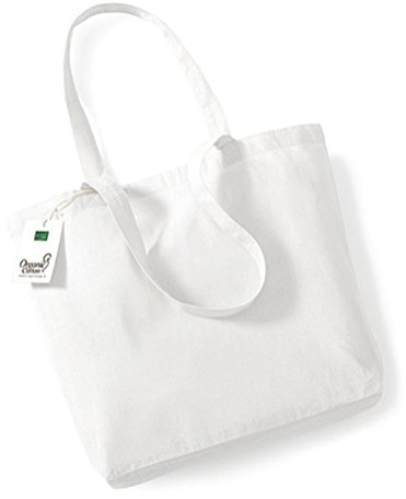 Westford Mill Unisex 180 shoppingväska, vit, en storlek