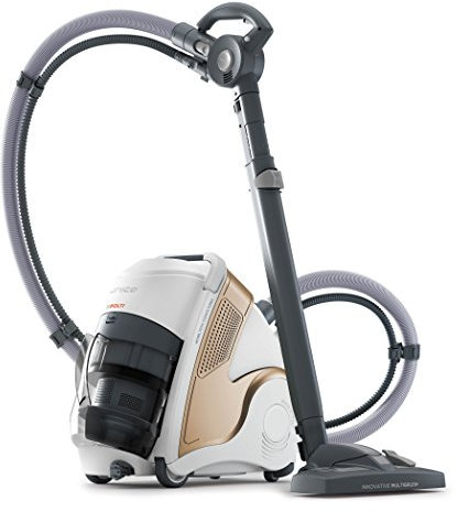 Polti Unico MCV85 Total Clean & Turbo, Aspirador Multifunción 3 en 1, Aspira, Higieniza y Seca, Limpiador a Vapor con Caldera, Potencia 2200 W, 17 Accesorios Incluidos, Made in Italy, Blanco y Dorado