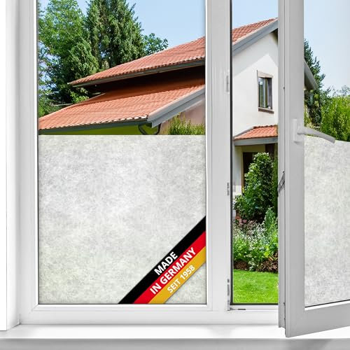 d-c-fix Fensterfolie Reispapier - 67,5 cm x 2 m – selbstklebende Sichtschutzfolie mit modernem Muster für Glasflächen – selbsthaftend, blickdicht, dekorativ
