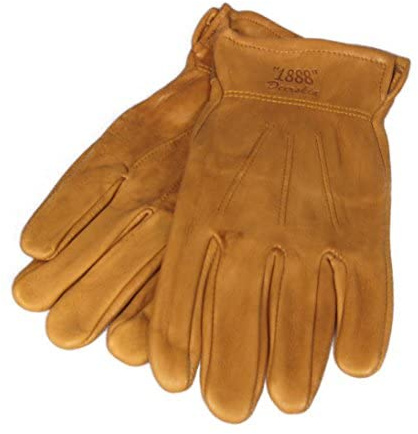 TUFFMATE Gloves Authentic Western Deerskin Driver Gloves Tan M
