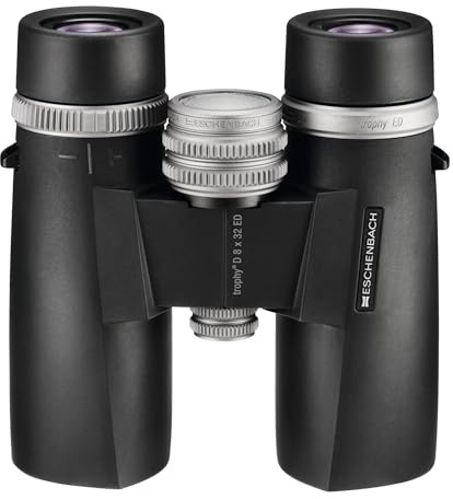 Eschenbach Optik Fernglas Trophy D 8x32 ED - Robustes Weitwinkel Fernglas mit dielektrischer Verspiegelung- Ideal für Vogelbeobachtung, Wildbeobachtung, Wanderung in der Natur oder bei Dämmerung