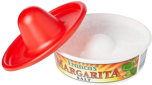 Chabrias Ltd Franco's Margarita Tequila Salt Hatpack - 6.25oz/177g Glass Rimmer Set with Lime Juice Lid and Salt Storage Base for Authentic Mexican Margaritas & Tequila Shots (1)