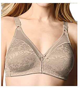 Bali Women's Double Support Spa Closure Wire-Free Bra, Soft Taupe, 36C