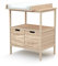 AT4 - ESSENTIEL Wickelkommode Buche roh | 68 x 66 x 90 cm | Abnehmbarer Wickeltisch inklusive