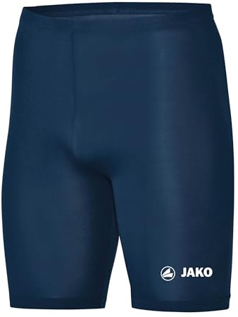 JAKO Unterziehhose Tight Basic 2.0 Navy L - Elastische Fahrradhose aus Polyester, Radlerhose mit elastischem Bund, Schnell trocknende Thermohose