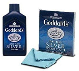 GODDARDS POLISHING KIT Long Term Silver Gold Polish Cloth & 125ML Silver Polish Cleaner Jewellery Easy Cleaning POLISHING by Unknown