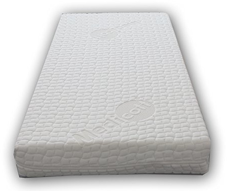MATERASSO PER CULLE E LETTINI SOTTOCOSTO DAVIDE; 64X124 COMPLETAMENTE SFODERABILE SU DUE LATI, ALTO 10 CM IN POLIURETANO ESPANSO WATERFOAM, ORTOPEDICO ANALLERGICO E ANTIACARO, FODERA MEDICOTT EXTRA COMFORT