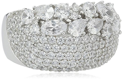 ESPRIT Damring 925 sterlingsilver zirkonia Elara Glam vit ELRG92523A180, Sterlingsilver, Kubisk zirkonia