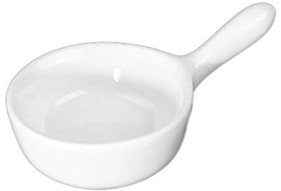 Holst Porzellan MI 0001 Schale 6 cm Pfännchen, weiß, 10 x 6 x 3.5 cm, 6 Einheiten | 10 x 6 x 3,5 cm