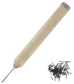 Modelcraft Nageldrücker/Nagelfix, stiftförmiger Griff, inkl. 100 schwarzen Nägeln