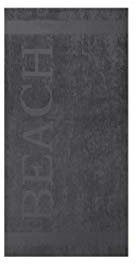 Lucca Strandtuch, Frottee, Grau, 100x200 cm, 55413