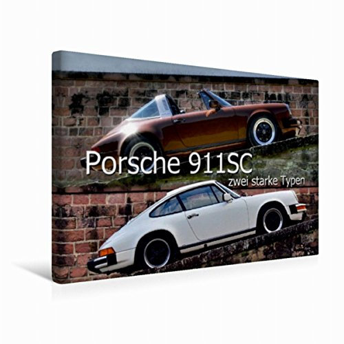 Premium Textil-Leinwand 45 x 30 cm Quer-Format Porsche 911SC - zwei starke Typen | Wandbild, HD-Bild auf Keilrahmen, Fertigbild auf hochwertigem Vlies, Leinwanddruck von Ingo Laue