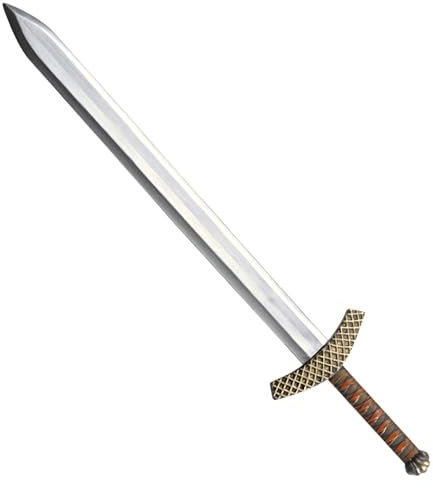 W WIDMANN MILANO Party Fashion 8624G - Kreuzschwert, Länge circa 86 cm, Metall Optik, Waffe, Accessoire, Mottoparty, Karneval