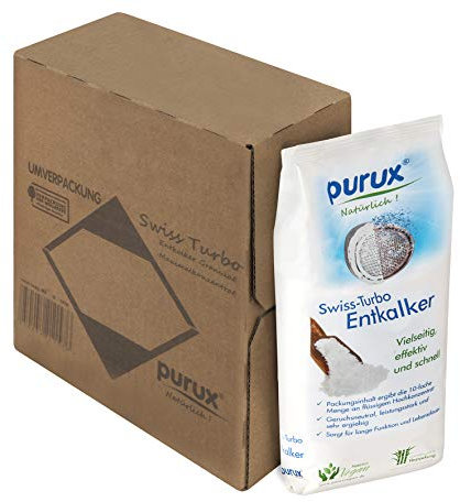 purux Entkalker Swiss Turbo, 1kg Entkalkungsmittel nachhaltig verpackt