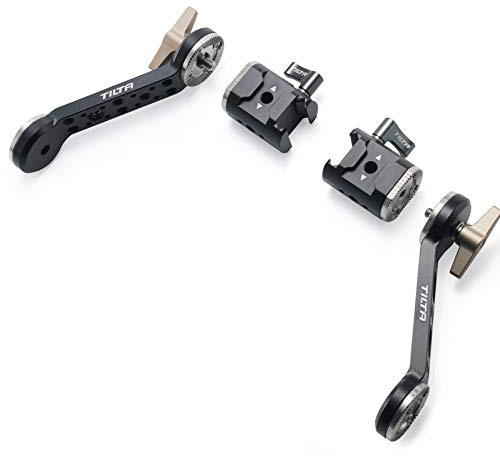 Tilta Einstellbare NATO-Schienen-Extender-Arme für DJI RS5/RS4/RS4 Pro/RS3/RS3 Pro/RS2/RSC2 Gimbal mit Rosettenmontage TGA-ANA