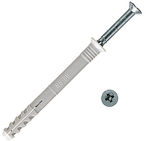 Fischer 050358 Nageldübel N 8x80/40 Nylon S (50) 50 Stück