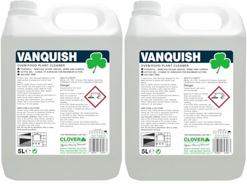 Clover 304 Vanquish Heavy Duty Oven & Food Plant Cleaner 5 Litre - Pack of 2