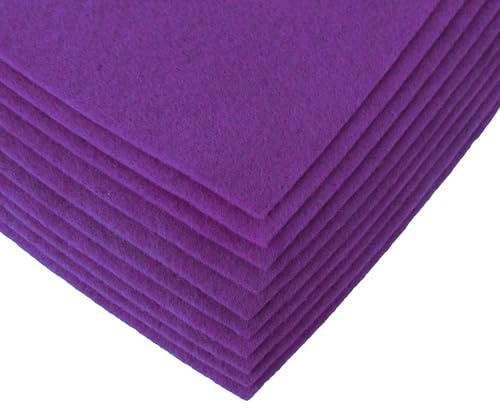 maDDma Bastelfilz Bögen 10er-Pack Flex Filz DIN A4, Stärke 1,5-2mm, Filzplatte, 50 Farben