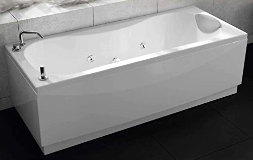 novoalugas Calypso – Vasca 180 x 80 destro Griferia Bianco 3 Pannello