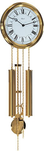 Hermle 60992-002214 Heimuhr mit Lyrapendel, Gold, Quarz