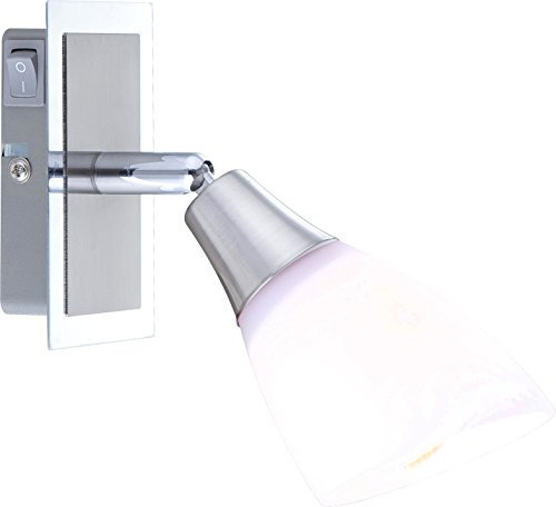 GLOBO Wandlampe Wandspot verstellbar silber satiniert Strahler Beleuchtung H 19,5 cm