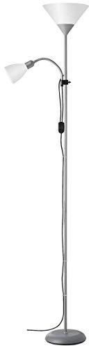BRILLIANT lampada Spari illuminante braccio di lettura argento/bianco | 1x A60, E27, 60W, adatto per lampade standard (non incluse) | Scala da A ++ a E | Con interruttore a cavo