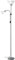 BRILLIANT lámpara Spari uplighter brazo de lectura plata/blanco | 1x A60, E27, 60W, adecuado para lámparas estándar (no incluidas) | Escala A ++ a E | Con interruptor de cable