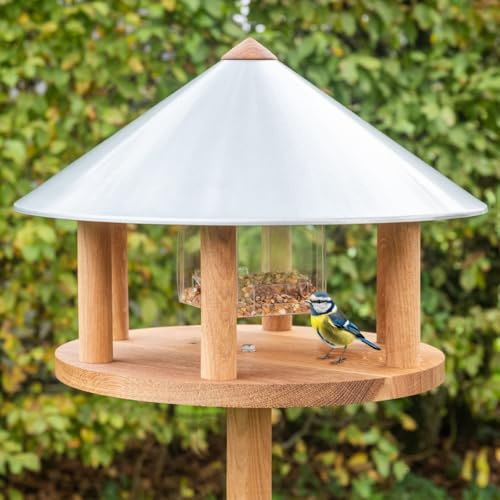 VOSS.garden Vogelhaus Aarhus im Skandinavischen Design Vogelfutterstation Vogelhäuschen Gartenvögel Singvögel Wildvögel Vogelbeobachtung Vogelfutterhaus