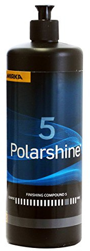 Mirka Politur Polarshine 5 1000 ml Mittelfeine Politur silikonfrei | Professionelle mittelfeine Politur silikonfrei ideal zum Kratzer entfernen und Hochglanzpolitur auf Autolack geeignet