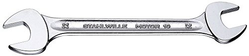 STAHLWILLE Nr. 10 Doppelmaulschlüssel MOTOR Schlüsselweite 41 x 46 mm L.425 mm metrisch, Chrome-Alloy-Steel, verchromt
