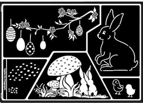 Kreul 74807 - Window Style Schablone Osterwelt